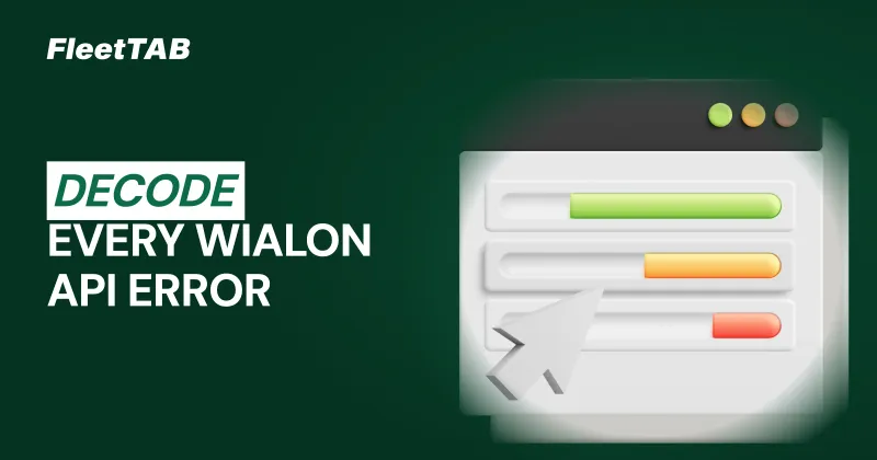 Wialon API error codes explained for fleet integrations